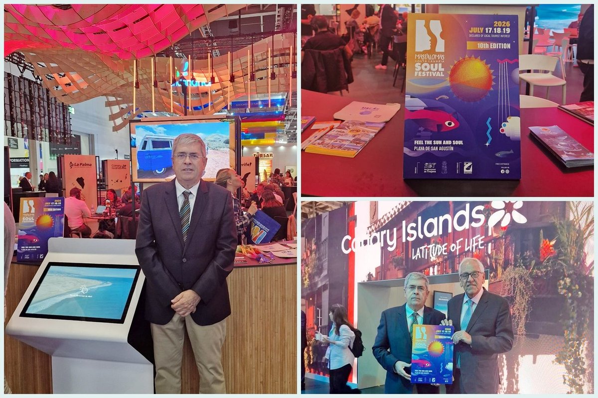 El X Maspalomas Costa Canarias Soul Festival se promociona en Londres

    El alcalde de San Bartolomé de Tirajana Marco Aurelio Pérez confirma en la World Travel Market londinense que el Festival se celebrará en Playa San Agustín del 17 al 19 de julio buff.ly/Vdjkhil