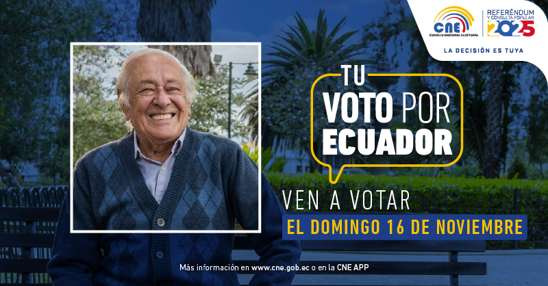 cnegobec's tweet photo. Tu voz define el futuro del país. Participa en el Referéndum y Consulta Popular 2025.