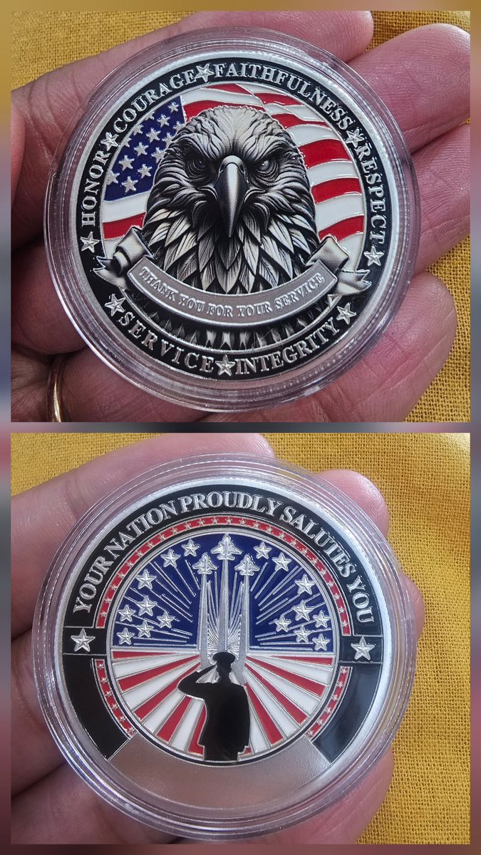 I know we're a week away... but there's nothing like sitting in the Veterans Affairs office and being handed a coin of appreciate from another veteran; a beautiful reminder of the hearts behind the hats of service. To all the veterans... this is for you. <a href="/ProsperISD/">Prosper ISD</a> <a href="/RockHillHS/">Rock Hill High School</a>
