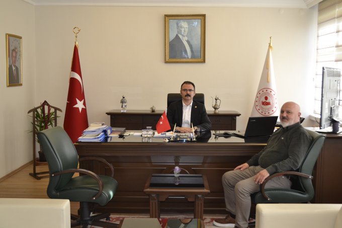 Sultanhisar Kaymakamı Erdinç Çeliksoy’u Ziyaret Etti