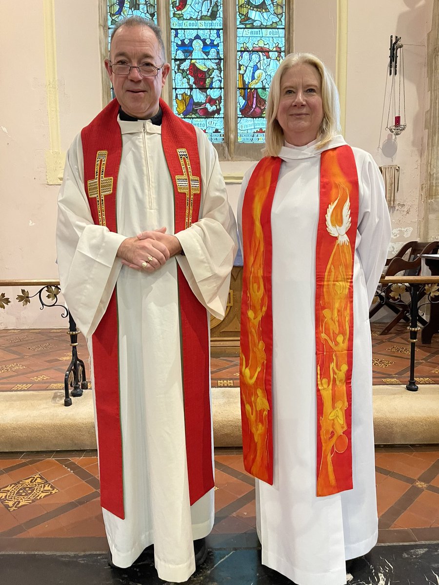 Great to welcome Rev Suzanne Brumwell who presided at the Eucharist at St Catwg’s this morning @thegarthma <a href="/ChurchinWales/">The Church in Wales | Yr Eglwys yng Nghymru</a>