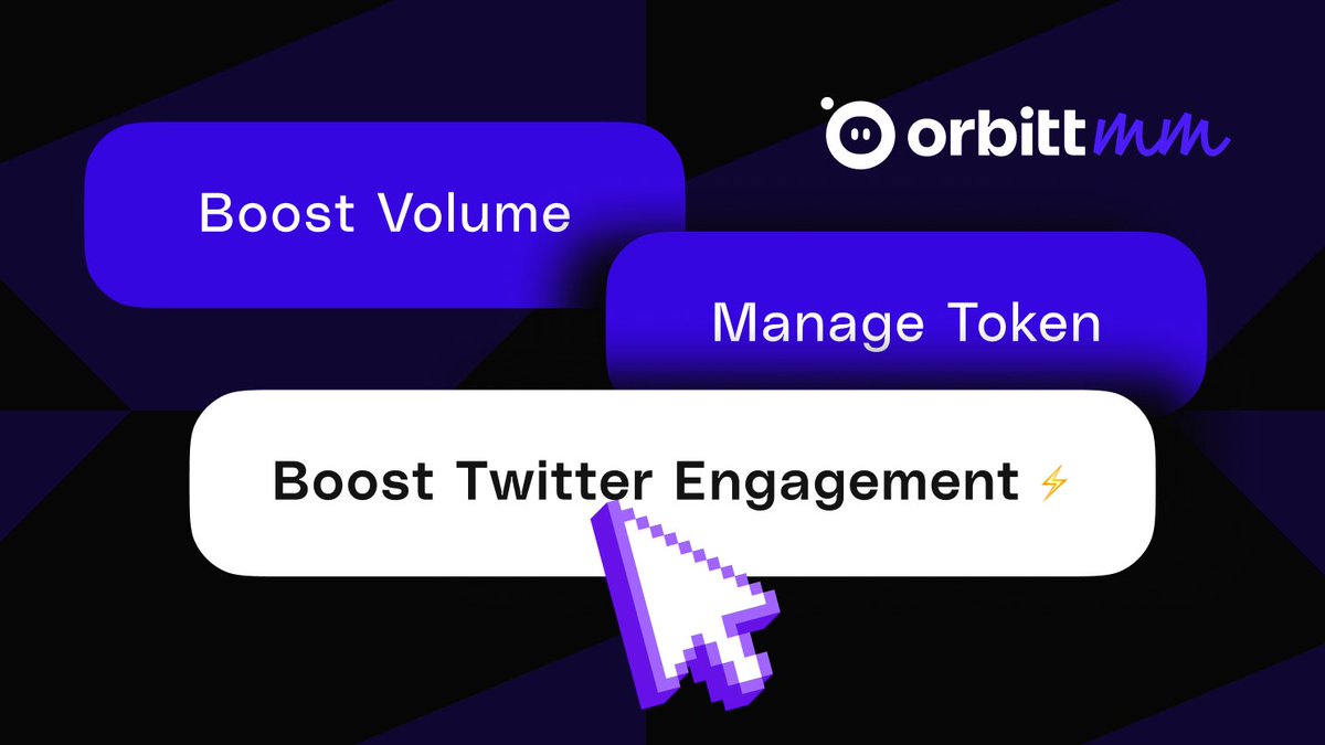 . @Orbitt_ai has always been about token visibility, giving projects the consistent activity they need to stay alive on the charts.
Now it’s taking that same energy to Twitter🔥.

You can now boost your engagement directly inside the Orbitt bot.
Every tweet, quote, or post you