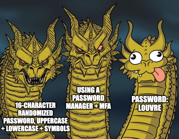 FlokiNETehf's tweet image. Louvre Museum doing their security. Go on, guess which one they chose. 🤡

#louvremuseum #louvre