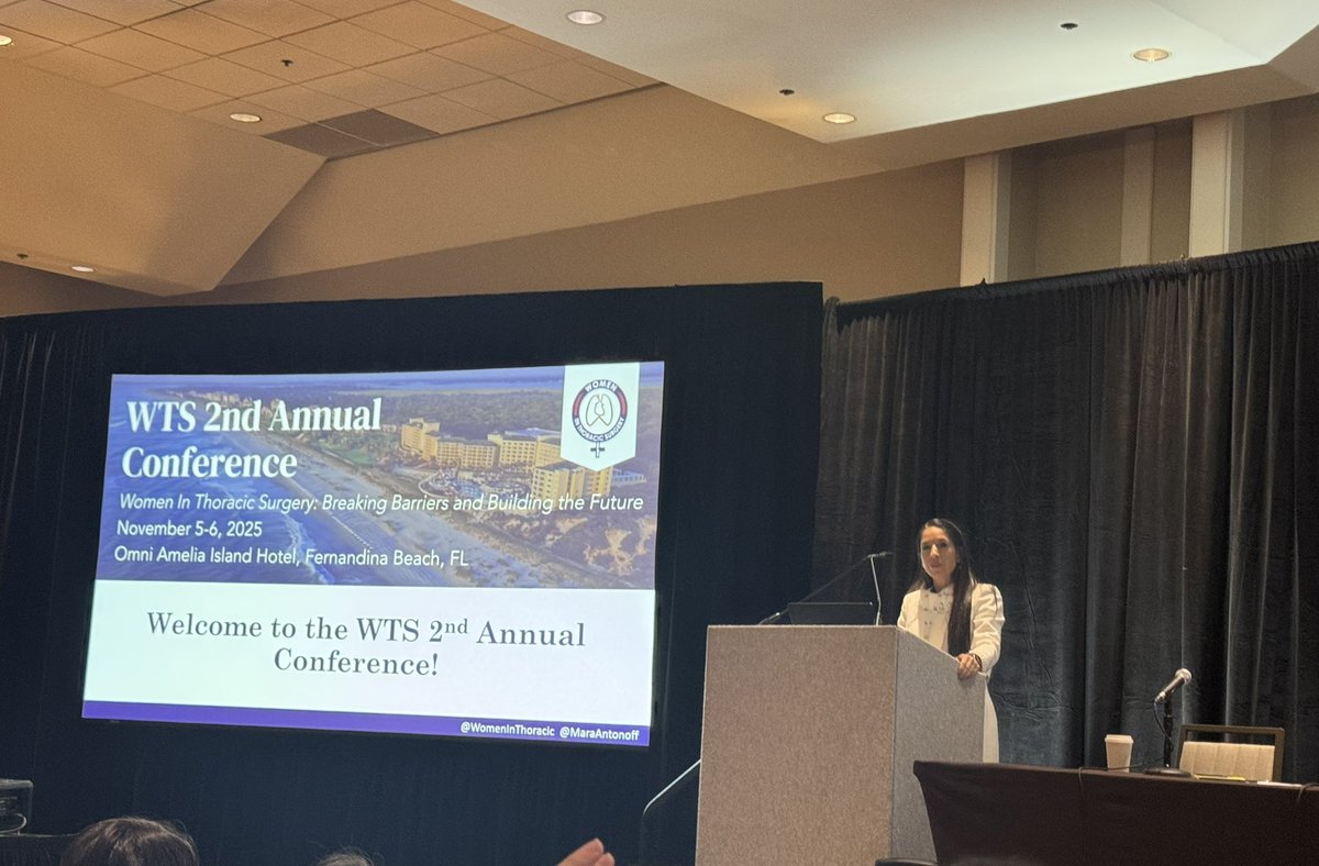 Welcome remarks by Dr. <a href="/maraantonoff/">Mara Antonoff, MD, FACS</a>! <a href="/WomenInThoracic/">WomenInThoracicSurg</a> #WTS2025