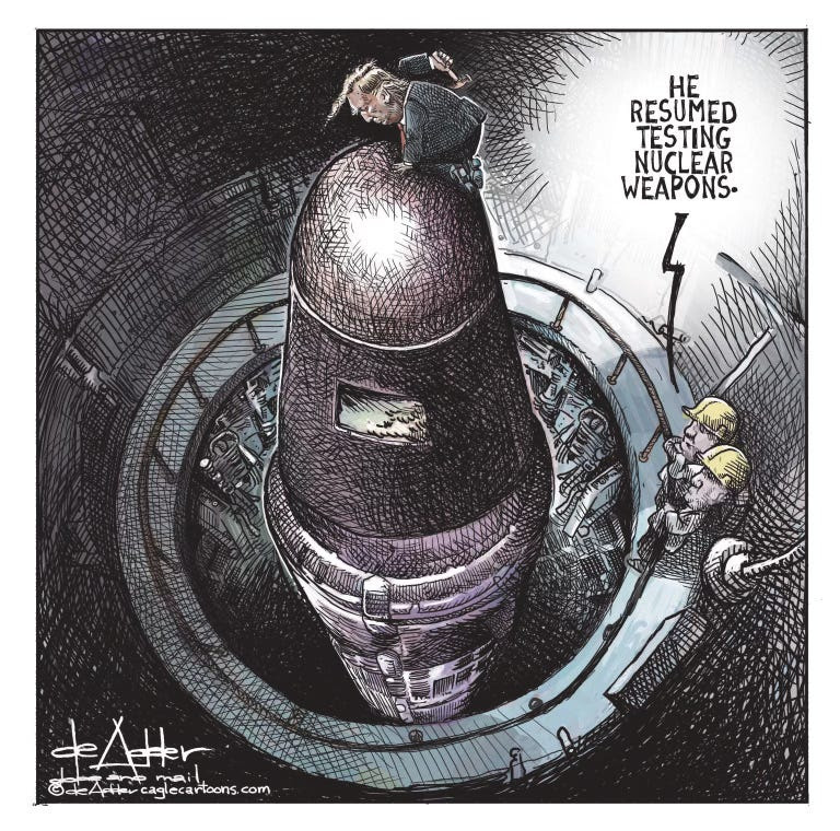 marillion13's tweet photo. “Weapon of Mass Destruction" Edition, from my #CounterpointCartoons newsletter, everybody can subscribe, googling it even worked for me as German quite a while ago.
😮😮😮
#DumpTrump failed at the #IQTest. As expected...
🤣🤣🤣🤪🤪🤪 https://t.co/8ziONVP8oc