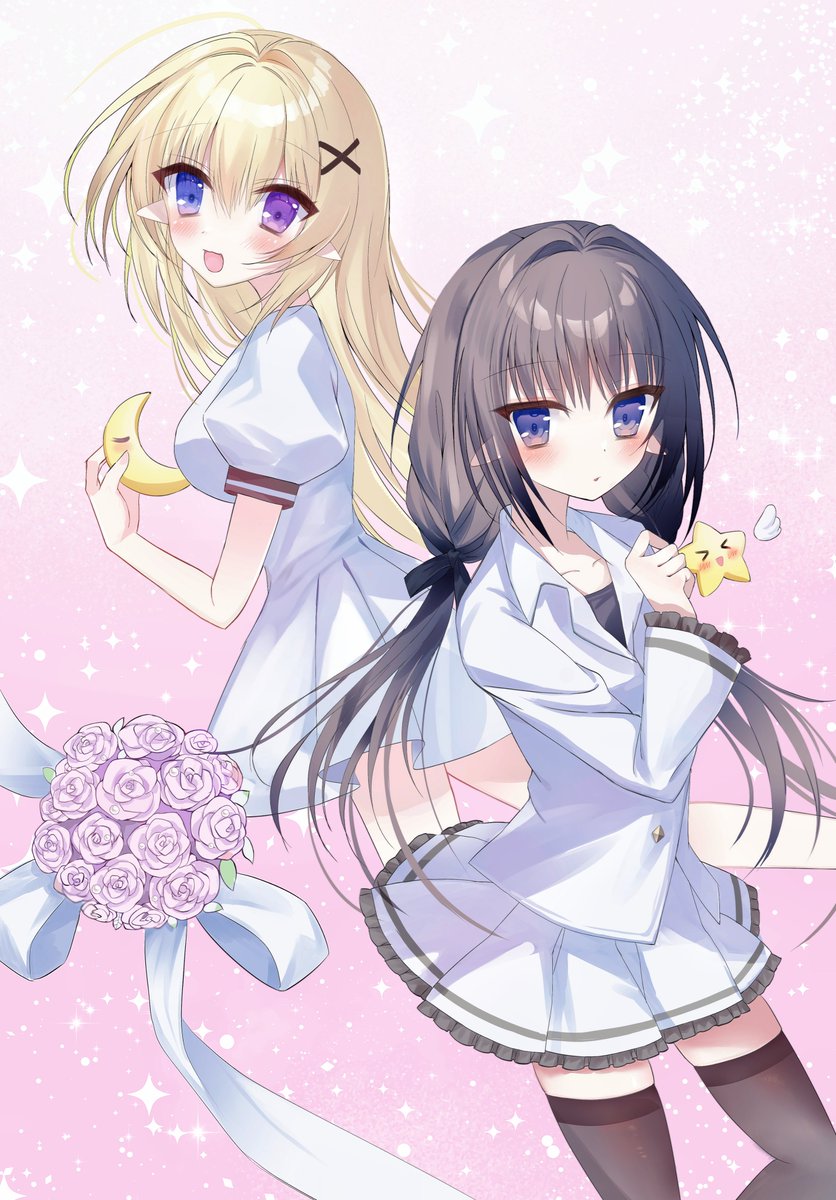 woBM33's tweet photo. こちらはわたしのOC２人です！✨
ユフィ（悠妃）
ショウフ（松楓）

#OC #原创 #オリキャラ https://t.co/9Eh1jfSmqN