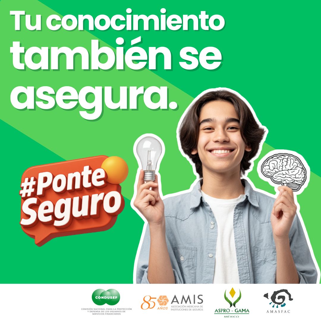 Aprender sobre prevención, salud y bienestar también es una forma de asegurarte.
Participa en la Semana del Seguro y fortalece tus finanzas mientras te diviertes. ponteseguro.com.mx
#SemanaDelSeguroMx #SeguroChallenge #AseguraLoQueAmas #PonteSeguro