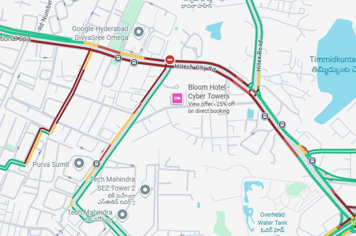 CYBTRAFFIC's tweet photo. Madhapur Traffic PS:
Traffic movement is slow at Hitex towards Kothaguda and towards Cybertowers.
Cyberabad Police are monitoring and clearing the traffic.
#trafficupdate #madhapurtraffic #hitex #kothaguda #cybertowers #cyberabadpolice #roadsafety #trafficalert #commutersafety https://t.co/8aShyi01AL
