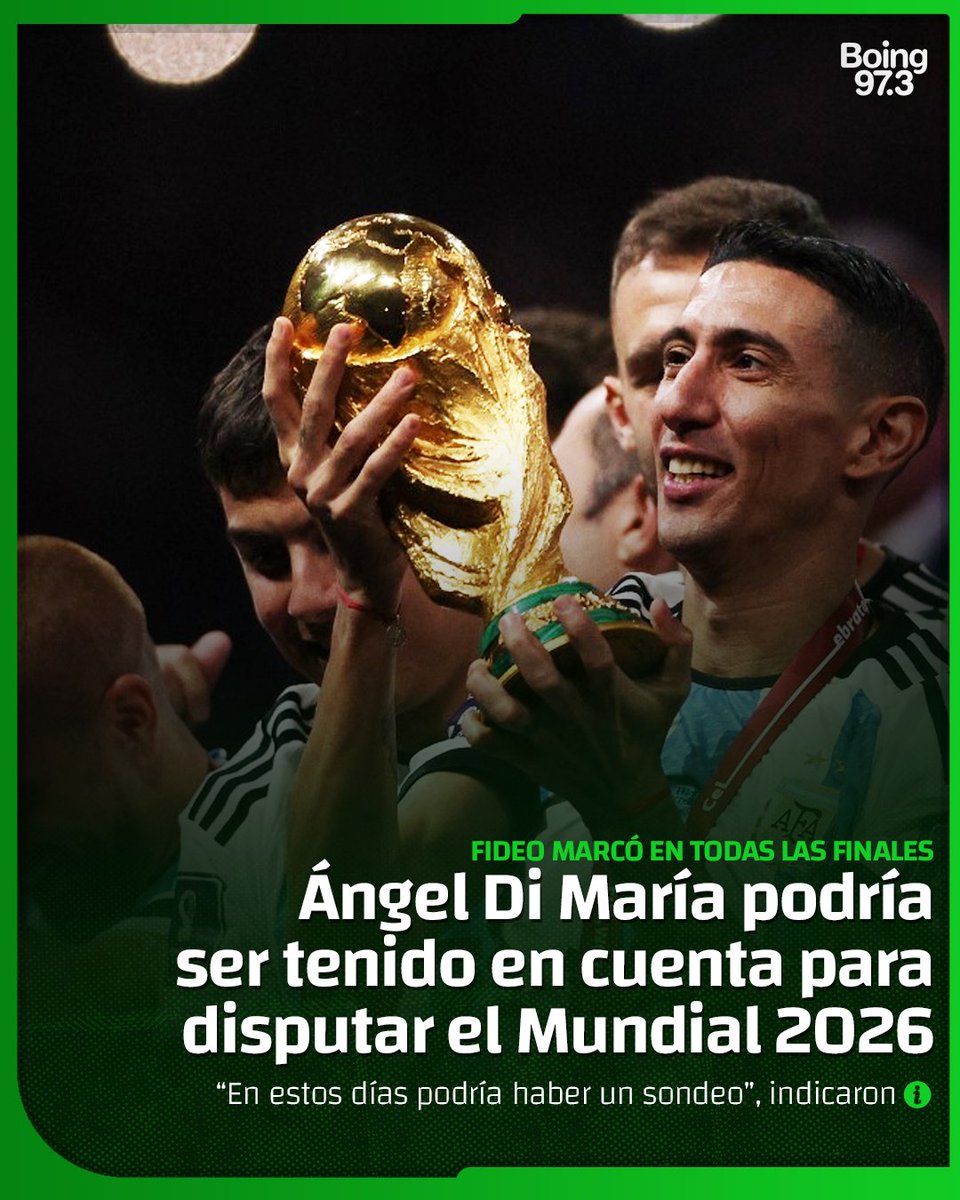 ⚽ Aunque la historia de Ángel Di María con la Selección argentina parecía haber terminado tras la final de la Copa América el 14 de julio del año pasado, versiones desde Buenos Aires indican que el DT Lionel Scaloni pretende una vuelta del atacante de cara al próximo Mundial.