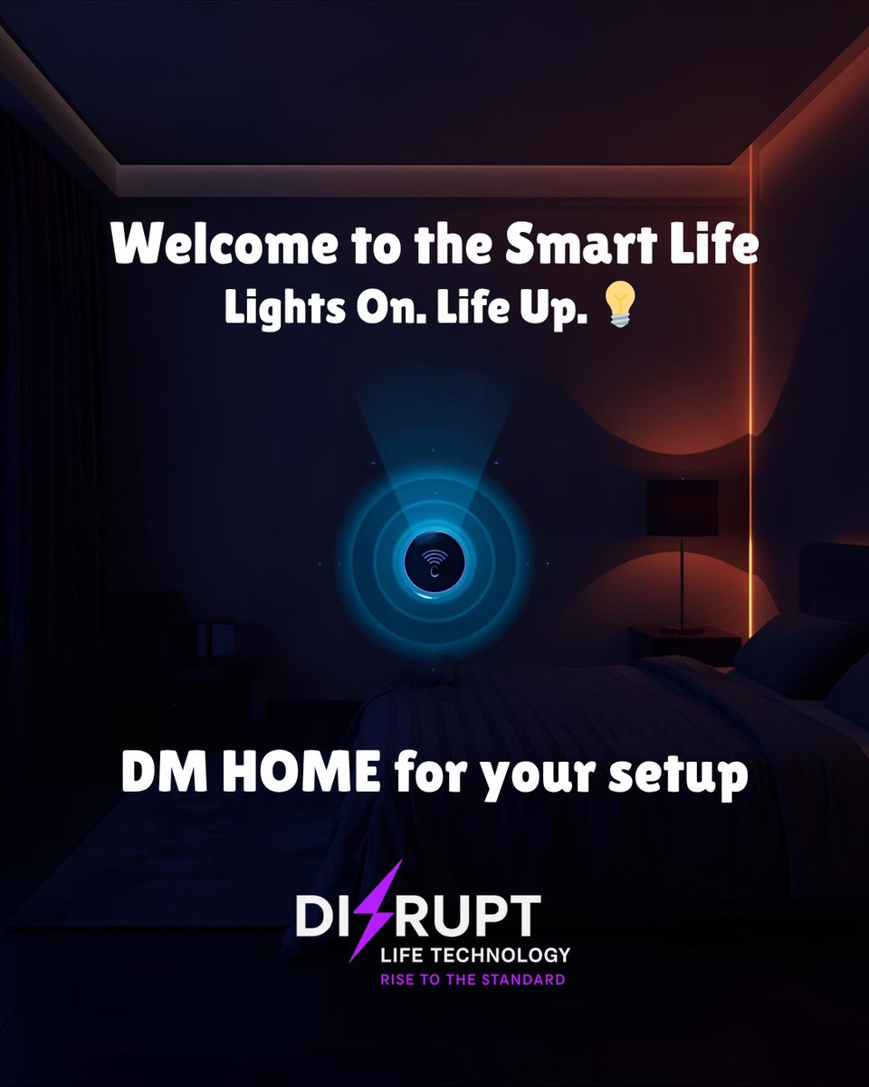 disruptlifetech's tweet image. 💡 Smart home mode: ON.
Lights that greet you, music that matches your mood — that’s connected living.
Once you automate, there’s no going back. 🔄🏠

DM HOME to start.

@disruptlifetech | disruptlife.net
.
.
.
#Disrupt #InnovatorsUnite #TechGameChanger