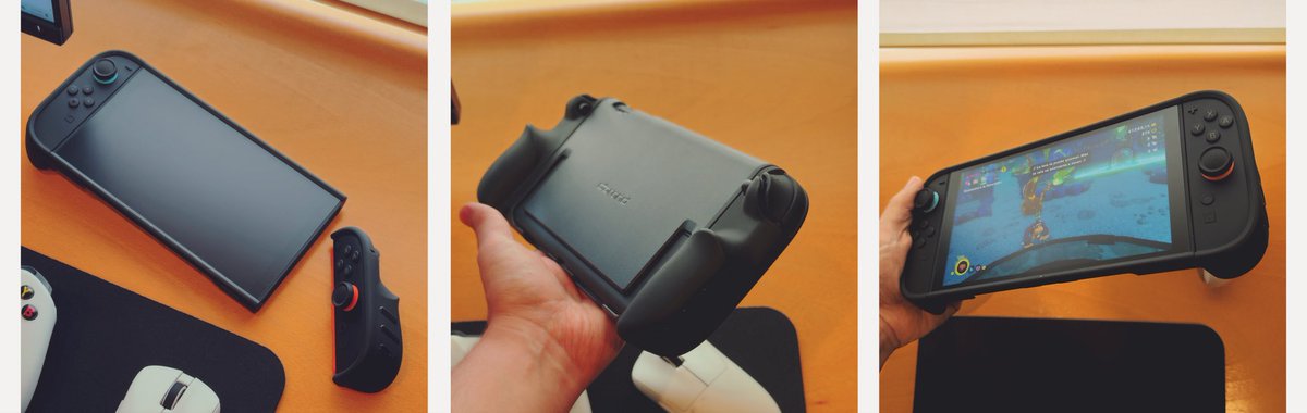 I play 90% of the time in handheld mode and this grip completely changes the experience (that and the anti-glare screen protector).