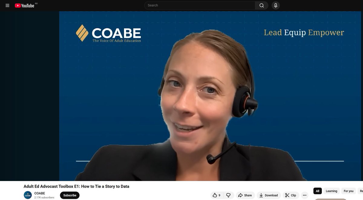 In this Advocast Toolbox episode from COABE, you’ll get practical tips on choosing the right data points, weaving them into your story, and making a clear, persuasive case for adult education — all in under 10 minutes.

youtube.com/watch?v=az9JqR…