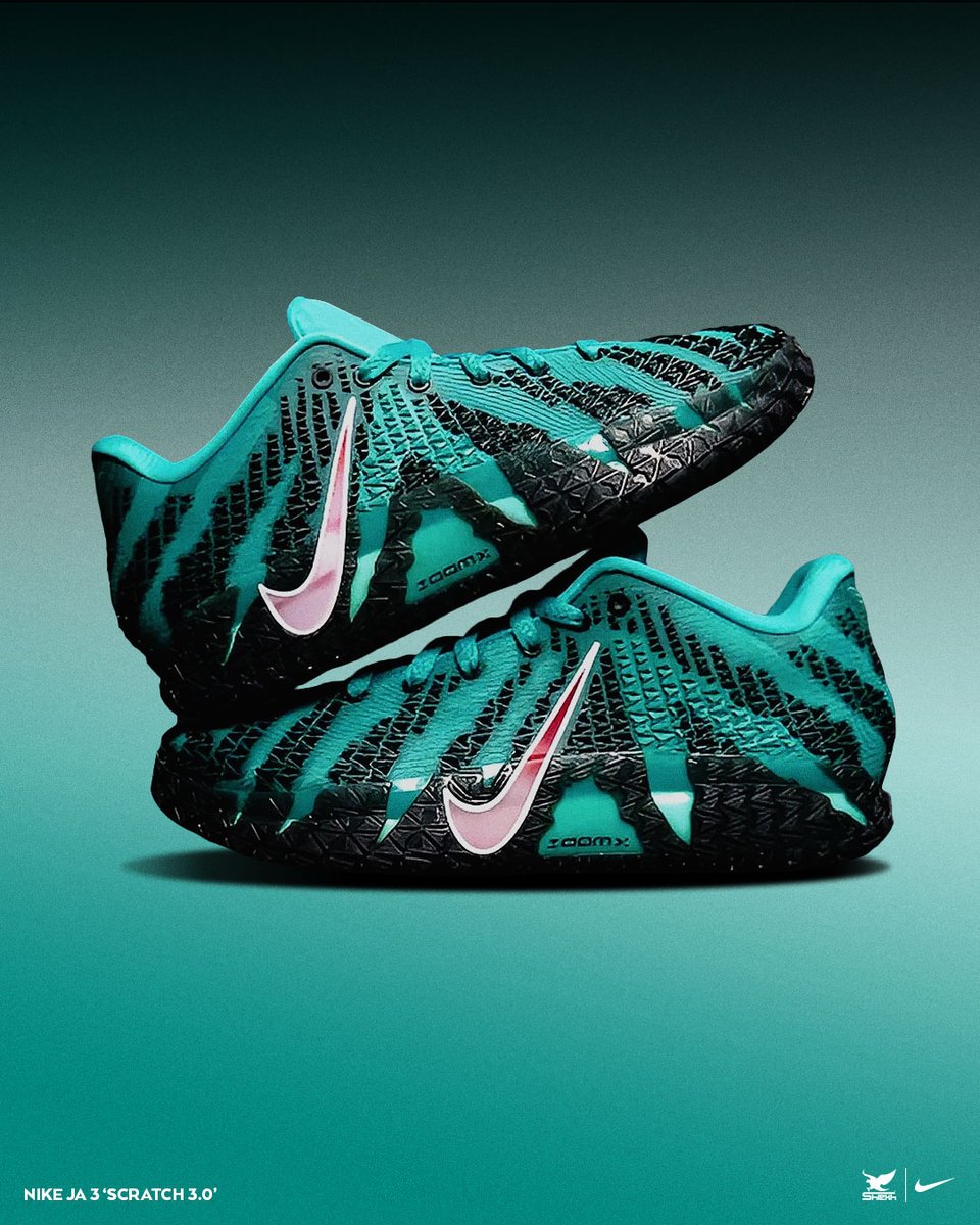 Shiekh's tweet image. The Nike Ja 3 “Scratch 3.0” roars back in Turbo Green. Continuously  built for explosive movement and unmatched control

🏀 Available now at Shiekh
Mens → shiekh.com/nike-ja-3-scra…
Kids → shiekh.com/nike-grade-sch…

#NikeJa3 #Scratch3 #ShiekhStyle #JaMorant