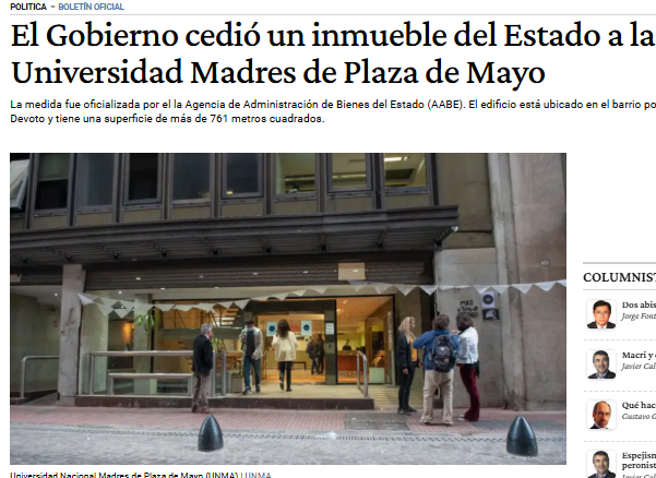 🔴MILEI Y PETTOVELLO SE BAJARON LOS PANTALONES CON LOS ZURDOS ✌️

 Acaban de cederle un inmueble de casi 800 metros cuadrados del patrimonio del Estado Nacional al zurderío de la Universidad Madres de Plaza de Mayo 🤮

Esto no te lo va a decir ninguno de los trolls pagos