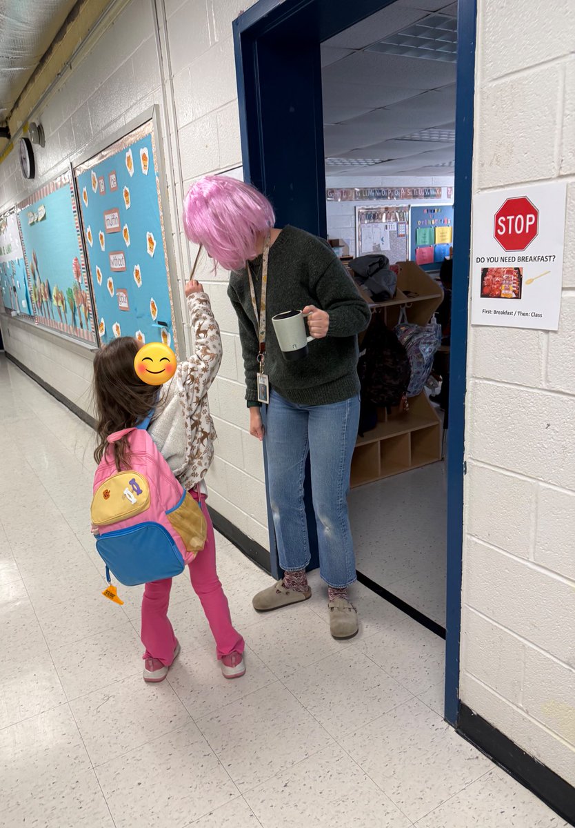 WIG WEDNESDAY was such a fun way to welcome students back after their LONG weekend! <a href="/Herndon_ES/">Herndon Elementary</a> The smiles that we got from the kids were PERFECT! 😃  <a href="/mrs_rbgonzalez/">Mrs. Rachel Gonzalez (barranco)</a> <a href="/msriverapach/">Ms. Rivera</a> <a href="/FCPSRegion1/">FCPS Region 1</a>