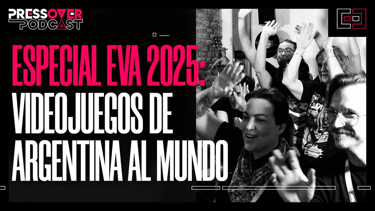 HOY hay Press Over Podcast ESPECIAL EVA 2025 🚀 <a href="/BeluSatu/">Belu Satulovsky 💚</a>, <a href="/CafeSarcasmo/">Cafesarcasmo</a>, <a href="/JLo_Gamer/">Juan Lomanto</a> y <a href="/MerGrazzini/">Mer Grazzini 🔜✈️ GDC!</a> reciben a devs de todo el país para que nos cuenten sobre sus videojuegos y dónde encontrarlos. Un programa full industria 💣 

Lo ves a las 19 hs. por➡️youtube.com/pressovernews