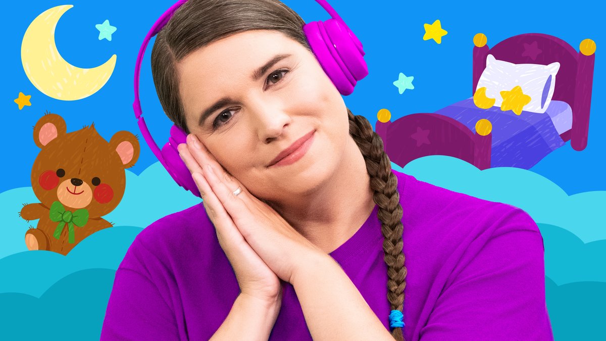 SimpleSongs's tweet image. A soothing podcast before bedtime? We've got one! Enjoy Caitie's voice, Zach's piano, and a gentle 23 minute podcast to take you to slumberland. #bedtimestory #toddlersleep #toddlersleeptips #bedtimeroutine 
 SuperSimpleImaginationTime.lnk.to/ThisIsTheWayWe…