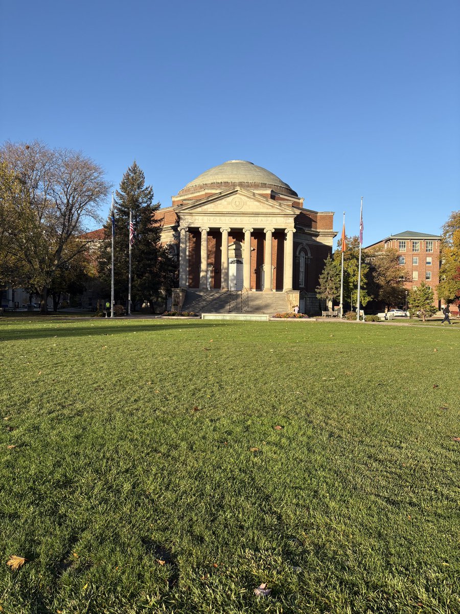KeithAtSu's tweet image. The @SyracuseUToday campus, from am to pm