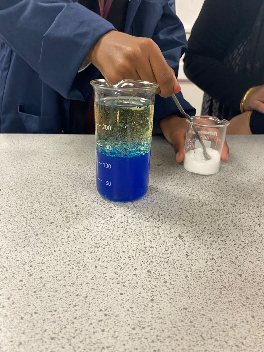 Our Science Clubbers made lava lamps with Mrs Iqbal last night from coloured water, salt and oil. Well done to everyone! <a href="/HarperGreen/">Harper Green School</a>