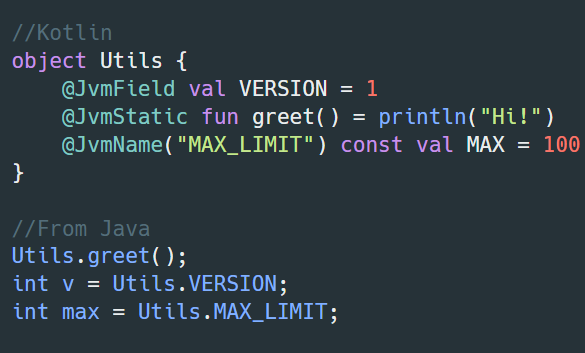 Vrushali0988's tweet image. Kotlin → Java ☕
Use JVM annotations for smooth interop 👇
#Kotlin #JVM