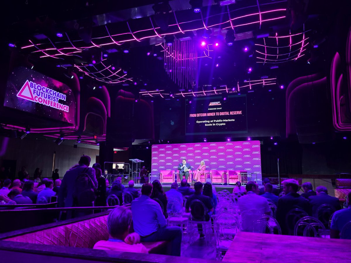 Live on the main stage now at Futurist. From Bitcoin Miner to Digital  Reserve: Operating at Public-Markets Scale in Crypto Featuring  @JaimeLeverton · @ReserveOne_ @RegulatoryJason · @Forbes A look at scaling  crypto