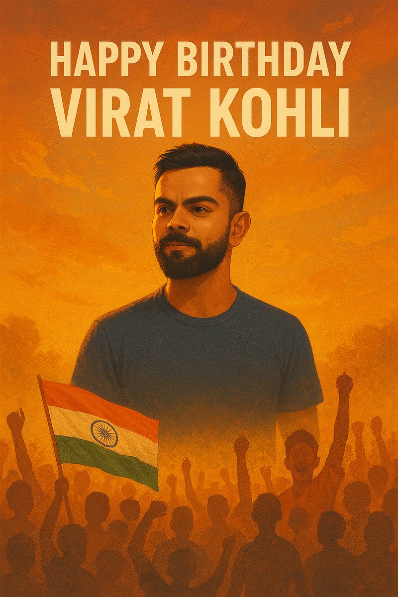 Conclusion – The Legend

आज विराट सिर्फ एक क्रिकेटर नहीं, एक भावना हैं 🇮🇳
वो लड़का जिसने बल्ले से दुनिया जीती और दिलों में जगह बनाई।
Records मिट जाएंगे, लेकिन कोहली की कहानी नहीं।
Happy Birthday <a href="/imVkohli/">Virat Kohli</a> ❤️
#HappyBirthdayKingKohli #ViratKohli
