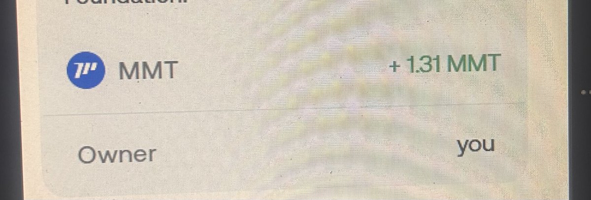 Thank you for the 1$ airdrop <a href="/MMTFinance/">MomentumⓂ️Ⓜ️T</a> for providing 5k$ liquidity ☺️$MMT