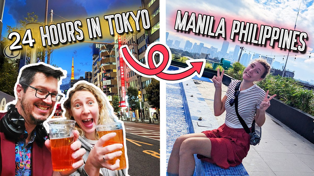 NEW VIDEO after a long long pause! We travel to Manila and the PHILIPPINES for the first time!! Stopping in Tokyo for 24 hours! Watch the video here >> youtu.be/wVYjks2plhg?si…