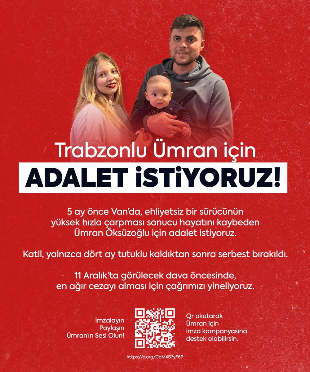 ÜMRAN ÖKSÜZOĞLU İÇİN ADALET İSTİYORUZ.

gören herkes alttaki gündeme katılsın. görseli paylaşalım, yayalım.

#ÜmranİçinAdalet