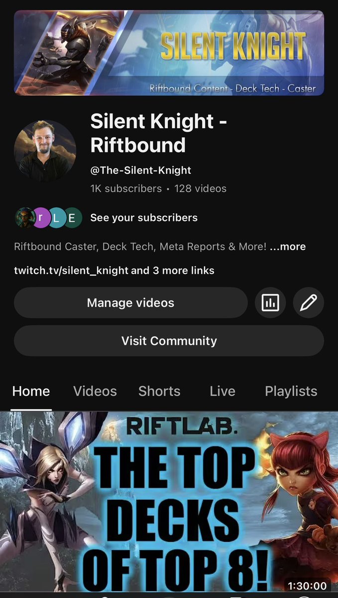 We just broke 1000 subs on Youtube! It’s been a wild ride with long nights and hours of editing but it’s been a blast. #Riftbound is a great game and love being able to connect with those who love the game as well. Can’t wait to see what’s to come.