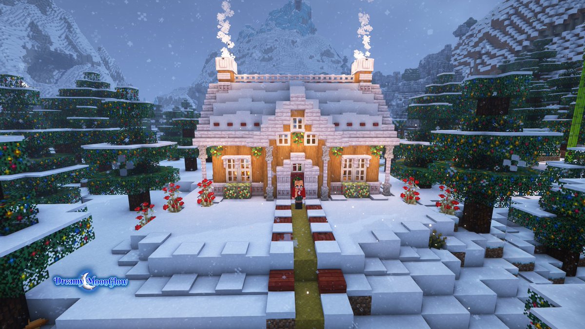 DreamyMoonGlow's tweet photo. The cutest Gingerbread House ever!! I love the new shelves! 🎄🏡❤️❄️ #Minecraft #MinecraftWinter #MinecraftHoliday #MinecraftBuilds https://t.co/5h5byzTdka