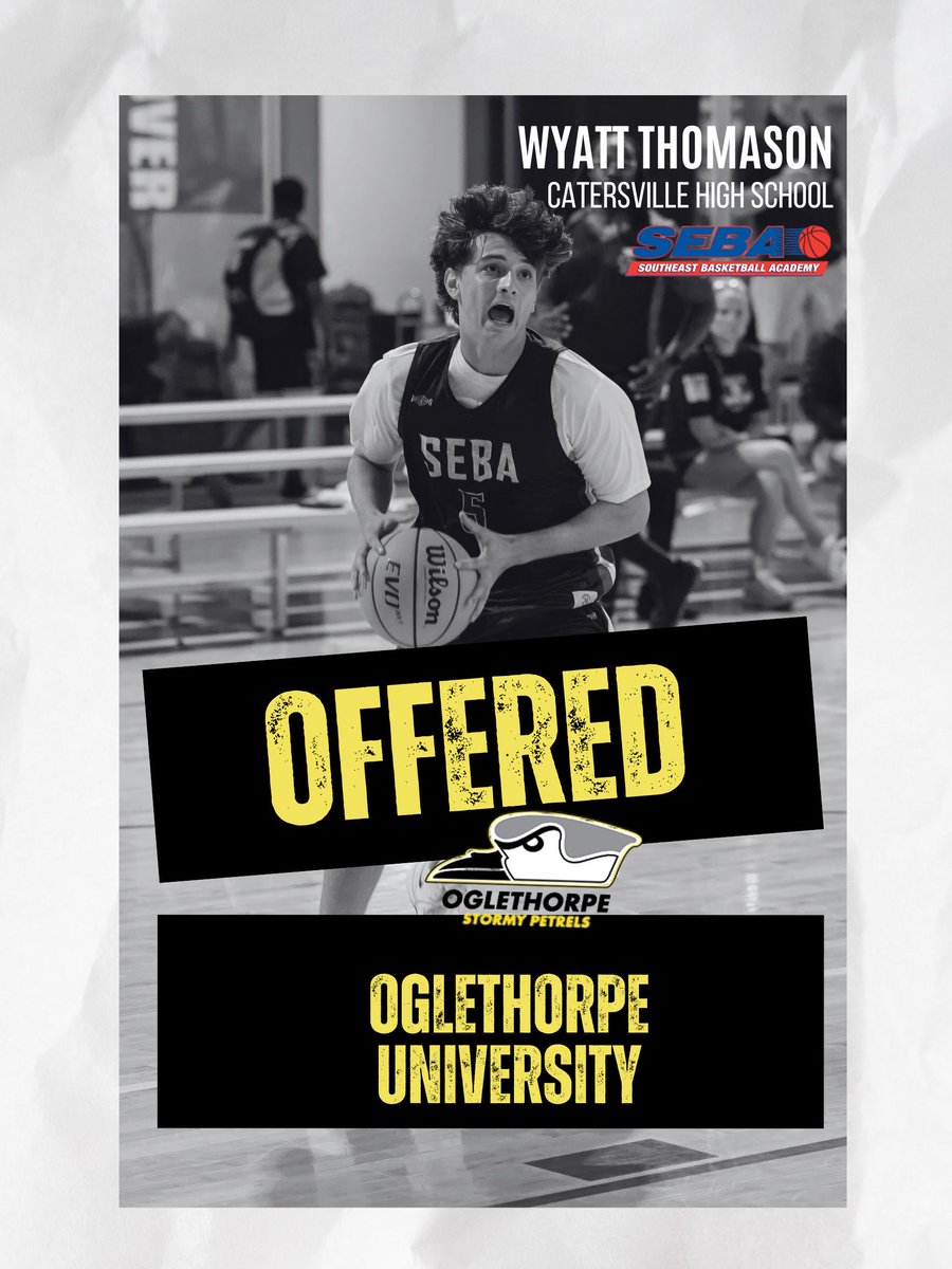 SEBARoundball's tweet image. Congrats to 2026 SEBA Warrior @wyatt_thomason3 on receiving recent offer from Oglethorpe University. 

Well deserved Wyatt! Keep striving…For His Glory! #FaithCourageIntegrity

@GoPetrelsMBBall @HoopsCanes 

@KyleSandy355  @OntheRadarHoops
@KevinMoses38 @SHReport