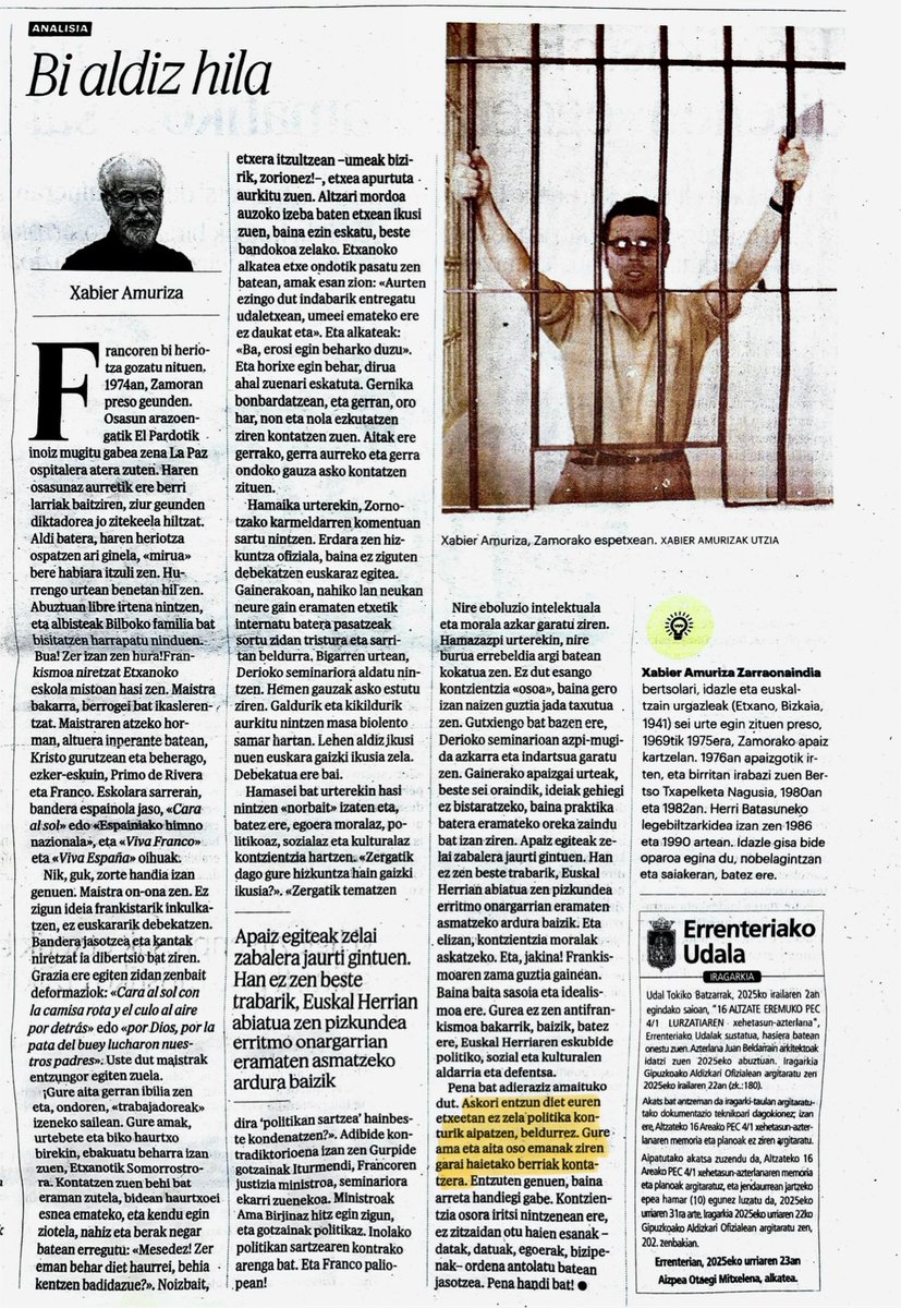 uartolea's tweet image. Lehen, nondik gatozen, non gauden, noren mende, eta zeren zati ez garen… etxetik genekarren. Egun, zoritxarrez, ez dakit zer dakarten etxetik. Horregatik, politika egiten duzuen irakasle orori, eskerrik asko! @naziogintza