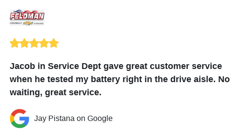 We just received a great review on Google. Thank you Jay Pistana!