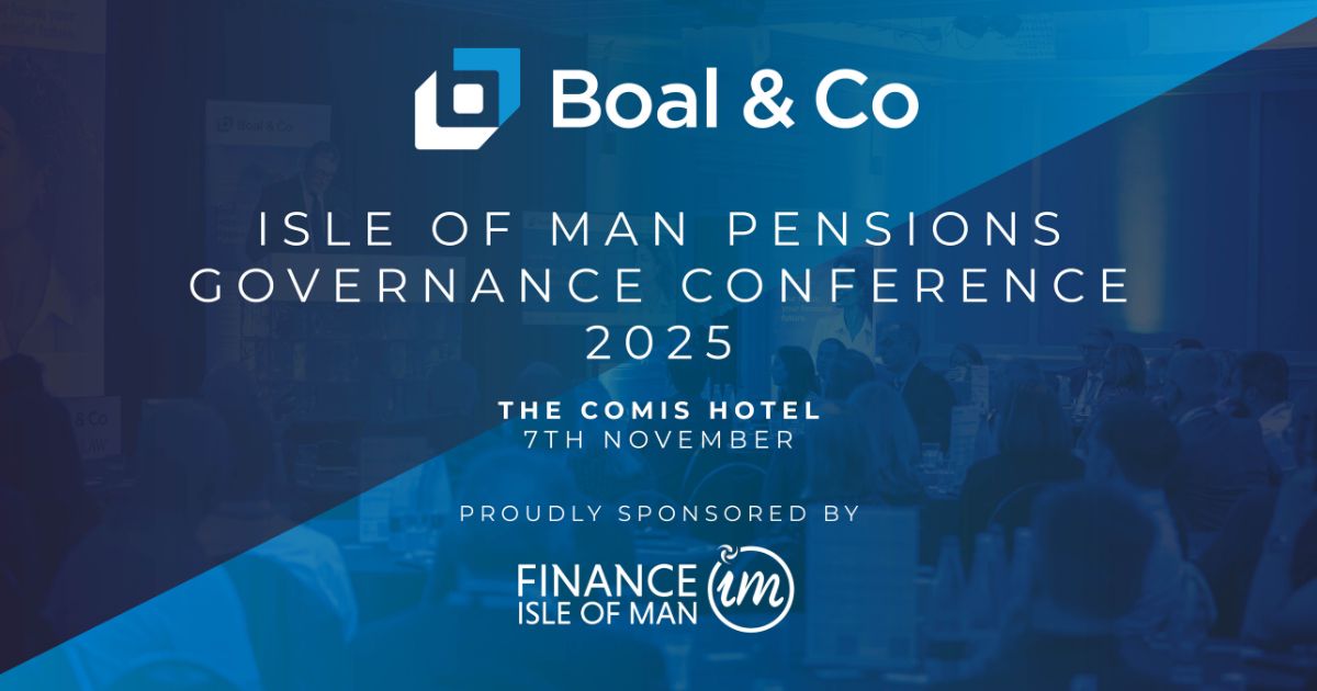 BoalCo's tweet photo. The lOM Pensions Governance Conference 2025 is nearly here &amp; tickets are now officially SOLD OUT!  We’re expecting a record turnout this year and the speaker line‑up is excellent. Thank you to Finance Isle of Man for sponsoring this year’s conference. See you there! #Pensions https://t.co/XgTch0Lfvw