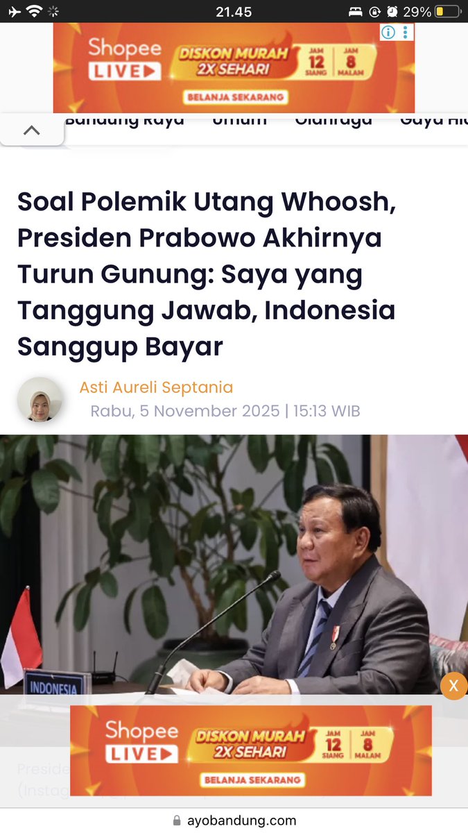 caramelodi_'s tweet photo. @Opposisi6890 Kwwkwk indahnya skenario pemerintah indo
Ada yg lepas ada yang tanggung jawab cenah

Baca: https://t.co/608Qv6q45l https://t.co/SBejJE0qLt