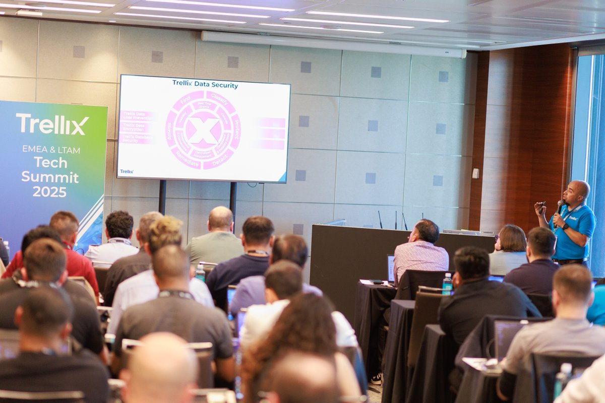 Trellix's tweet photo. It's Technical Deep Dive Day at the #TrellixTechSummit in Madrid! 🛠️

Day 2 is all about the practical strategies. Thank you to our experts! Which session was your top pick? 👇 https://t.co/05OdVnXP6Q