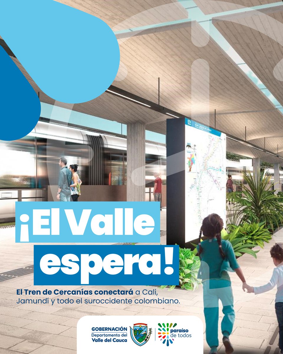 Ya el Tren de Cercanías fue declarado proyecto estratégico para el Valle.

Es momento de dar el siguiente paso:  vallecaucanos y caleños están a la espera del aval para hacer realidad esta apuesta por la movilidad sostenible y la integración del territorio.

#ElValleMereceElTren