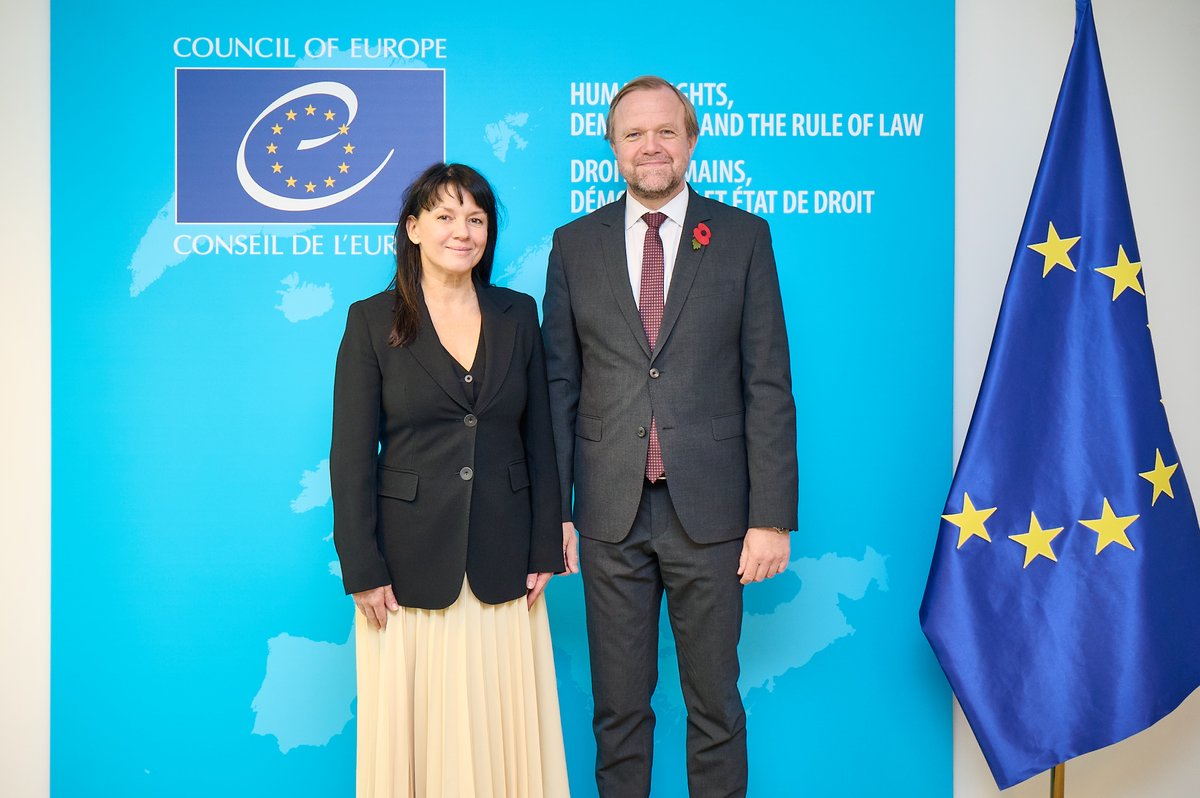 A very useful exchange of a number of key issues, ranging from Ukraine to culture and sports /WADA. Thank you again for the very important discussion, Ms Heidy Purga, Minister of Culture of Estonia 🇪🇪  <a href="/MFAestonia/">Estonian MFA 🇪🇪 | 🌻 #StandWithUkraine</a> <a href="/coe/">Council of Europe</a>