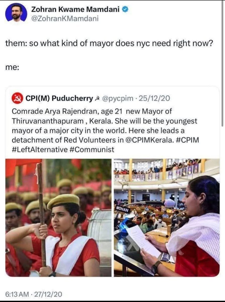 On the dot. What a precision! A forecast, target, inspiration, motivation or appeal, whatever it might be. In 5yrs it’s a reality.
#Mamdani  <a href="/ZohranKMamdani/">Zohran Kwame Mamdani</a> 💐