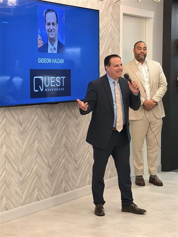 Questworkspaces's tweet image. We were honored to host Gradible X Sivad Pitch Night: Empowering Minority Founders in Sustainability &amp;amp; Innovation at our Miami Tower center led by the amazing Yadira Diaz &amp;amp; Lenie Davis
@gradible @downtownmia @fsmsbc
 
#QuestWorkspaces