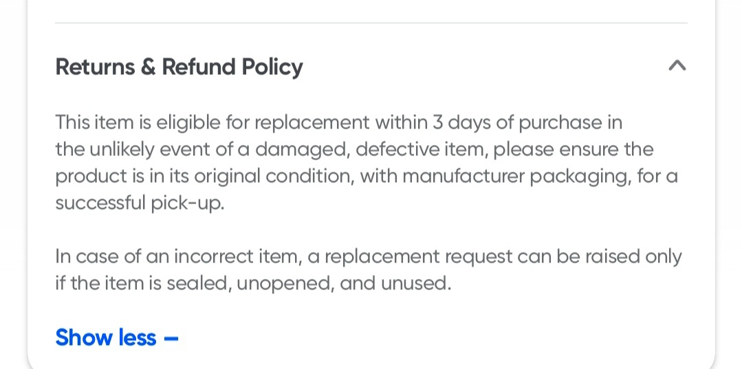 premsha2301's tweet image. Genuine question to everyone 👇

How can someone find out if a product is defective or damaged without opening the box?

Well-known online platforms actually say “you can’t open it, or no return.”

Does that make sense to you? 🤔

#CustomerRights #OnlineShopping #LogicCheck