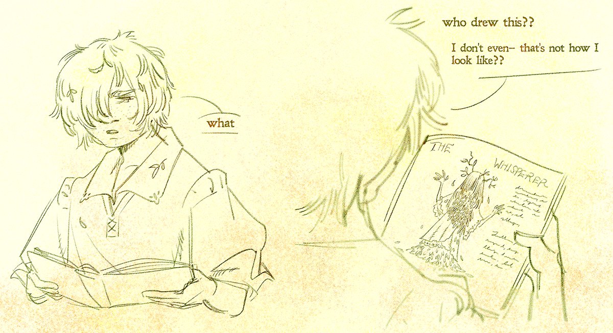 GKDeamon's tweet image. they are looking at their fairytale book counterpart #meadowlark #originalcharacter