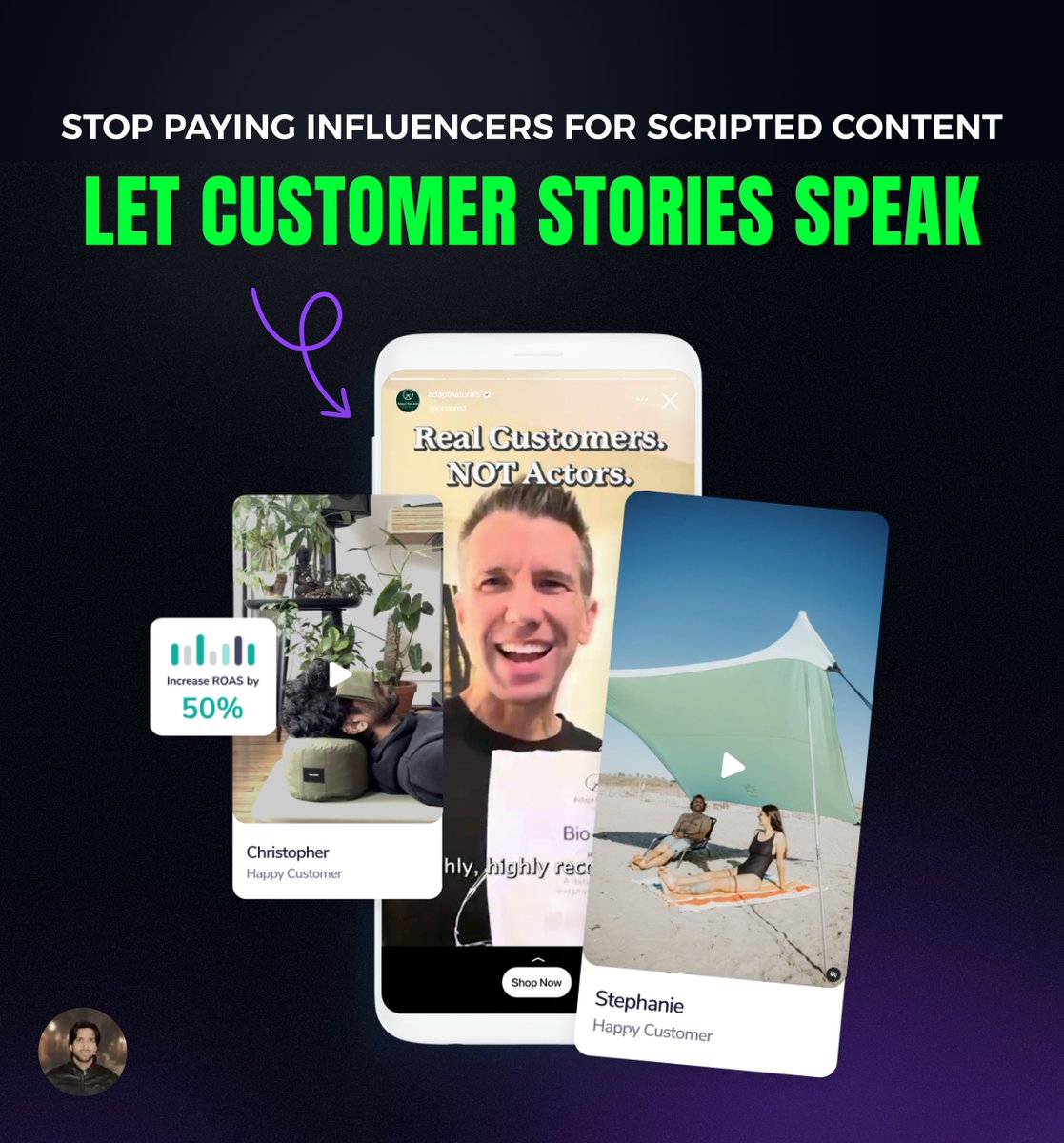 AnoosRobin's tweet photo. STOP paying influencers for scripted content!

Those over-polished, made up reviews?

People can see right through them.
⤷ They’re ineffective &amp; hurt your brand

So, do this instead.
⤷ Offer them credit or a discount in return

P.S. Authenticity is king. https://t.co/wcTTOfxBa0
