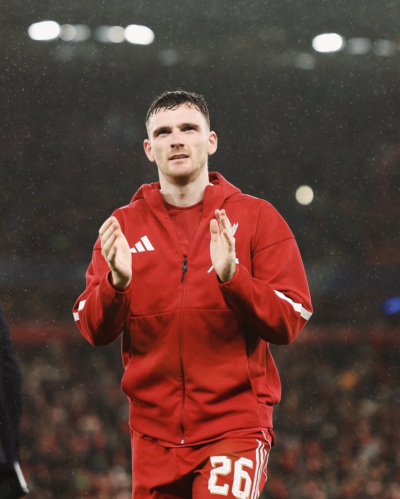 Feel like with some of the performances we saw last night, Andy Robertson has gone under the radar. 

Was amazing against both Madrid and Villa and him starting these last two matches really helped elevate the team’s performance.