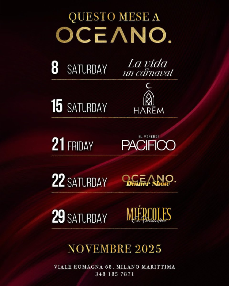 AngeliPierre's tweet photo. Novembre Oceano
Cena, hotel 3394339511 Lino https://t.co/q1pun2yhzV

#DiGregorio #Shaila #Berrettini #uominiedonne #Corte #sostenibilità #grandefratello #Lotito #shailenzo #Almasri #Matteo #Puoi #NewYork #Mamdani #Libia #Tripoli #5novembre #ore14 #JuveSporting #Trump #Cuomo #Milo https://t.co/4kWF7X0EtQ
