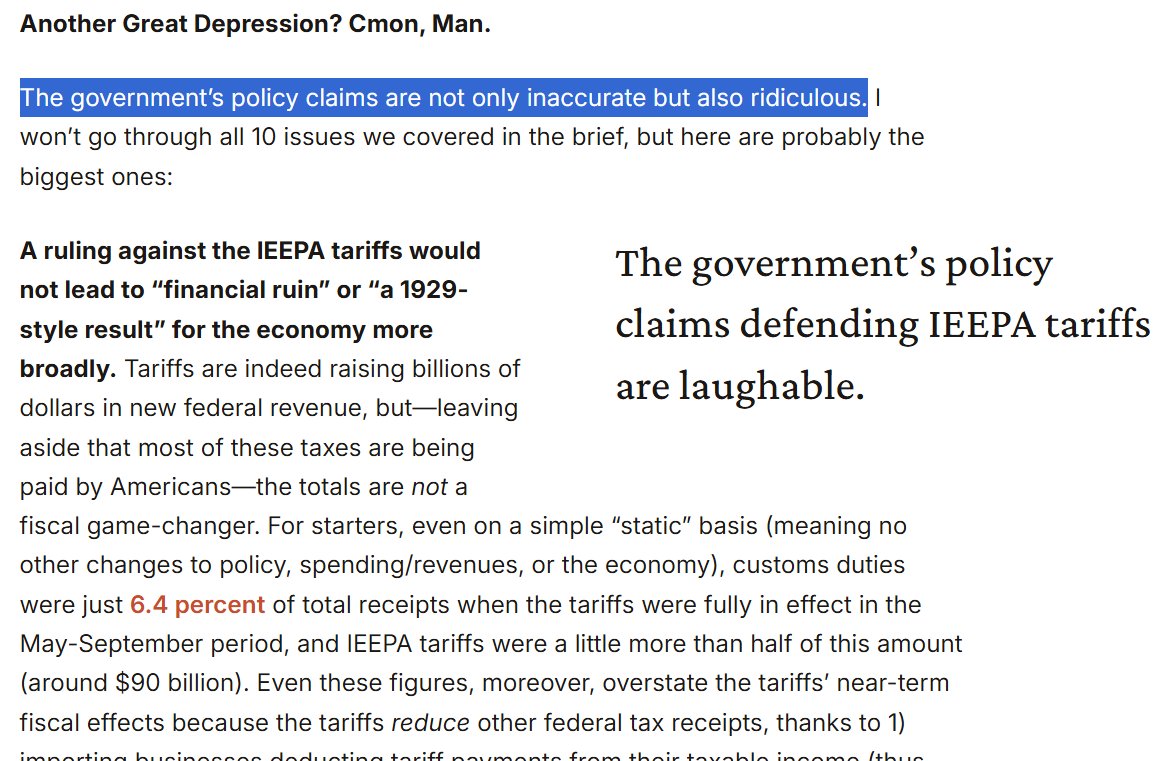 Obviously, <a href="/scottlincicome/">Scott Lincicome</a> has a tremendously thorough review of the arguments and policy. I think his most important point is an underappreciated one: Can the administration just blatantly lie to the SCOTUS and get away with it?