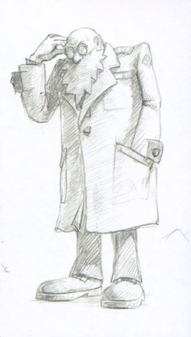 The posing of Gerald Robotnik's render from Sonic X Shadow Generations is inspired by concept art of him from Sonic Adventure 2.