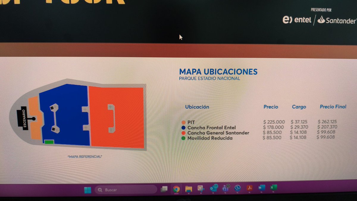 pphass's tweet photo. @acdc @dgmedioschile @LiveNation @agepec que estaban pasando al elegir el lugar, entradas carisimas y con pésimas ubicaciones! https://t.co/uGnAMGHXxq