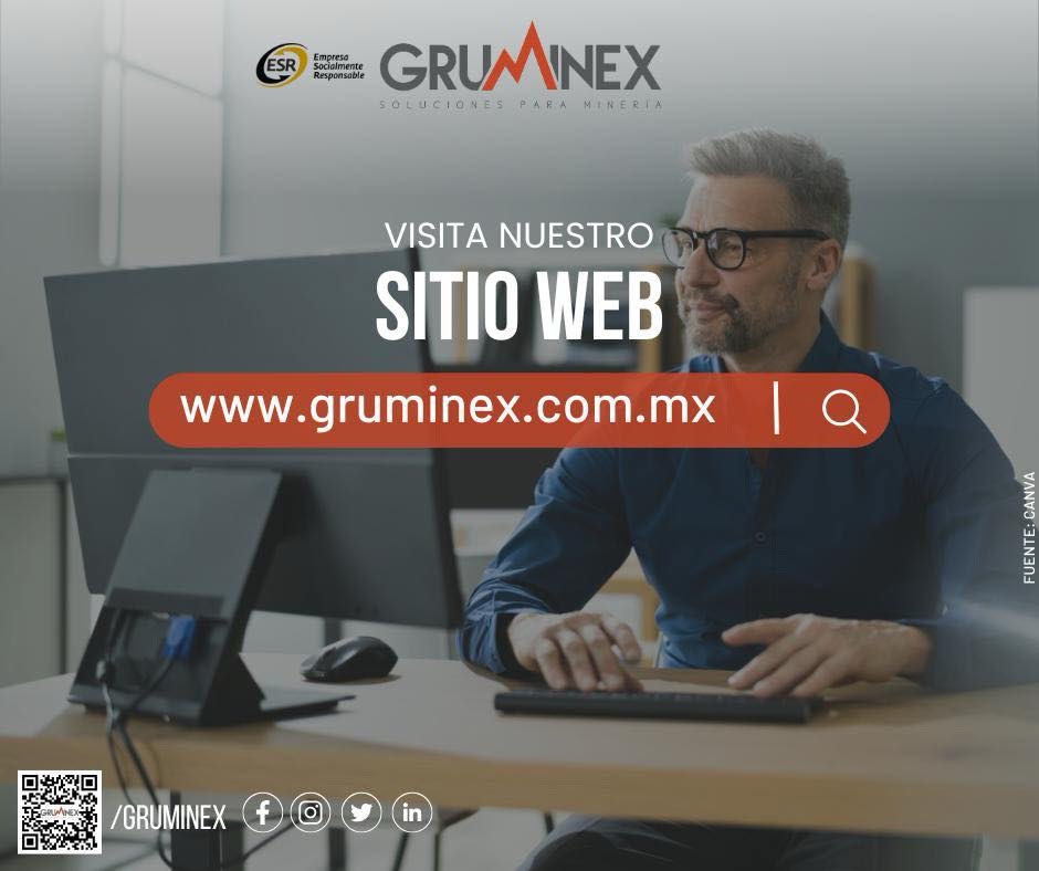 gruminex's tweet image. Conoce nuestro sitio web.
 
Visita gruminex.com.mx y descubre cómo Gruminex desarrolla ingeniería de procesos, estructuras, concreto, mecánica, civil y eléctrica para la industria minera.
 
#MineríaResponsable #Minería #SitioWeb